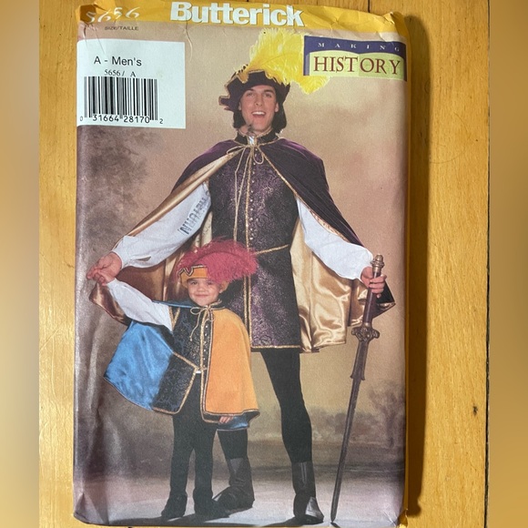 Two costume patterns, Butterick 5656 and McCalls 2248 Adult and child sizes - Picture 2 of 5